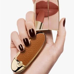 GUERLAIN Gold and Leather Lipstick Case